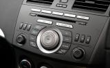 Stereo controls are a lesson in clarity and simplicity. The system sounds good, too, with great detail and well defined bass Mazda 3 audio system controls