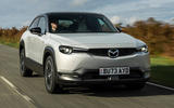 Mazda MX30 R EV review 2023 front tracking