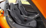McLaren 650S Spider sport seats