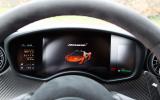 McLaren P1 digital instrument cluster