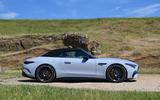 mercedes amg sl63 road test 2023 13 roof down