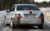 Mercedes C-class facelift spied