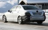 Mercedes C-class facelift spied