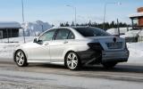 Mercedes C-class facelift spied