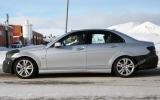 Mercedes C-class facelift spied