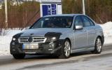 Mercedes C-class facelift spied