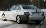Mercedes C-class facelift spied