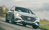 Mercedes Benz E450d Estate 2025 Review front corner 3