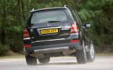 Hard cornering isn't the GL's natural habitat. It's beaten by X5 and Q7 here Mercedes-Benz GL hard rear cornering