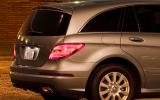 Three rows of seats means the back needs to be very upright Mercedes-Benz R-Class rear end