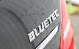 Only diesel models get the Bluetec badge. Petrol examples, including the V8 SL500, get the BlueEfficiency tag Mercedes-Benz S-Class Bluetec badging