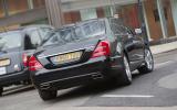 For a limo, the S-class is a surprisingly absorbing drive Mercedes-Benz S-Class rear cornering