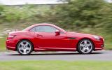 The 200 feels merely adequate in its performance rather than brimming with eagerness Mercedes-Benz SLK side profile