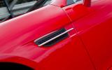 The chrome fin in the side vents is a visual nod to the 1950's 190 SL Mercedes-Benz SLK side vents