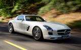 Mercedes has uncorked a monster of an engine Mercedes-AMG SLS front quarter