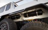 The rear arches house the tyre inflation system compressor tanks on the Mercedes-AMG G 63 6x6