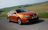 Thanks to short gearing, there's decent acceleration available MG6 front quarter