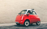 Microlino parked door closed Microlino parked door closed