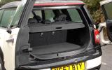 Wide-opening doors provide good access to a now bigger, but still small, boot Mini Clubman boot space