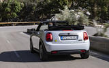 mini electric convertible review 02 tracking rear mini electric convertible review 02 tracking rear