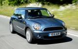 Standard suspension and 16-inch alloys offer the best dynamic set-up on Cooper S Mini Hatch front quarter