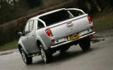 Mitsubishi L200 rear cornering