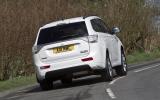 Mitsubishi Outlander PHEV rear cornering