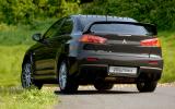Mitsubishi Evo X rear cornering