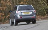 Mitsubishi Outlander rear cornering