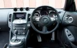 Big ‘Z’ logo appears in the centre of the steering wheel and on both kickplates, just in case you forget what you're driving Nissan 370Z dashboard