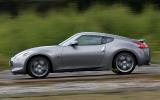 No complaints about the brakes. At the test track, the 370Z stopped very well and suffered from zero fade Nissan 370Z side profile