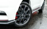 The Nismo RS continues to get flared wheel arches distinguishing it from a standard Nissan Juke