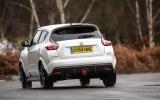 Firmer suspension fails to control the Nissan Juke Nismo RS's high-level mass