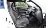 Nissan Juke Nismo front seats