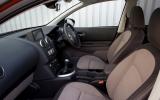 Extra height gained from SUV-esque design is noticeable. Driving position and visibility is beyond serious complaint Nissan Qashqai front seats