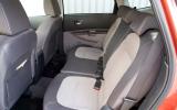 Middle-row legroom in the +2 can be extended as long as there’s no one in the rear seats Nissan Qashqai rear seats