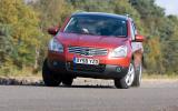 The Qashqai rides surprisingly well, despite the occasional bounce  Nissan Qashqai cornering