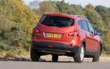 Body roll and tall-walled tyres don't detract from Qashqai's handling  Nissan Qashqai rear cornering