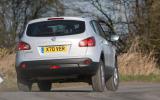 Qashqai benefits from a good primary ride and excellent bump absorption properties Nissan Qashqai rear cornering