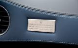 Plate on the M600's doors announces its provenance Noble M600 builder's plaque
