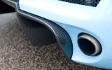 A rear diffuser is another of the M600's aerodynamic aids. At 225mph, you'll be grateful for it Noble M600 rear diffuser