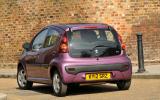 Peugeot 107 rear cornering