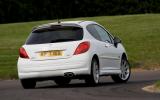 Peugeot 207 rear cornering