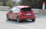 Peugeot 208 GTi rear cornering