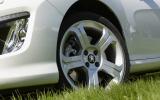 Optional 18in rims look good, standard 17s deliver a smoother ride Peugeot 308 CC 18in alloys