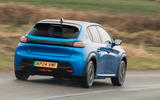 peugeot e 208 review 2024 15 panning rear