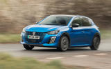 peugeot e 208 review 2024 24 front cornering