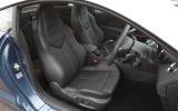 Driving position is very good, aided by a wide range of steering adjustment Peugeot RCZ front seats