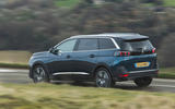 Peugeot 5008 Hybrid review 2024 03 rear panning Peugeot 5008 Hybrid 2024 03 rear panning