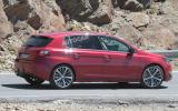More powerful Peugeot 308 hatchback spied